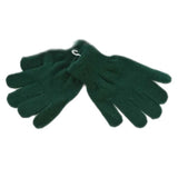 Women's Plain Coloured Knitted Winter Gloves Full Fingered & Fingerless