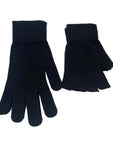 Men's Plain Coloured Knitted Winter Gloves Full Fingered & Fingerless