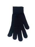 Children's Plain Coloured Knitted Winter Gloves Full Fingered & Fingerless