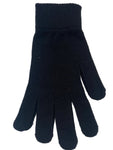 Men's Plain Coloured Knitted Winter Gloves Full Fingered & Fingerless