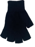 Men's Plain Coloured Knitted Winter Gloves Full Fingered & Fingerless