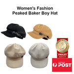 Women's Baker Boy Newsboy Style Peaked Cap Fashion Beret