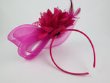 Women's Mesh and Feather Flower Fascinators