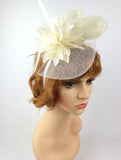 Women's Mesh and Feather Flower Fascinators