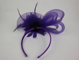Women's Mesh and Feather Flower Fascinators