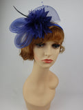 Women's Mesh and Feather Flower Fascinators