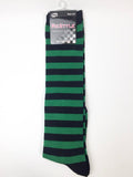 Women’s Striped Knee High Socks (Black)