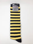 Women’s Striped Knee High Socks (Black)