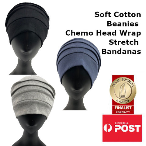 Women's Soft Cotton Beanie Chemo Head Cover Stretch Bandana