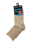 Women's Premium Cotton Loose Top Healthy Socks with Rolled Cuff