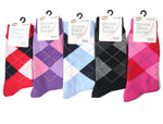 Women's Argyle Diamond Patterned Business Dress Socks