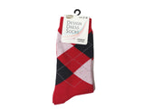 Women's Argyle Diamond Patterned Business Dress Socks