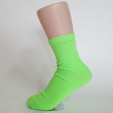 Women's Fluoro Neon Colourful Crew Socks