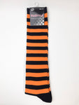 Women’s Striped Knee High Socks (Black)