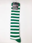 Women’s Striped Knee High Socks (White)