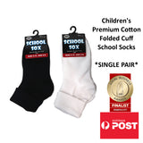 Children's Folded Cuff School Socks