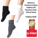 Women's Folded Cuff Dress Socks