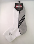 Men's Quarter Length 3 Line Sports Socks