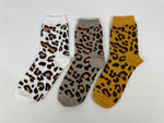 Women's Leopard Print Crew Length Socks