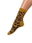 Women's Leopard Print Crew Length Socks