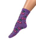 Women's Colourful Fruit Print Crew Socks