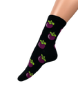 Women's Colourful Fruit Print Crew Socks