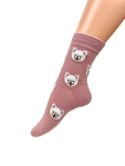 Women's Dog Face Crew Length Socks