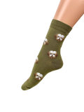 Women's Dog Face Crew Length Socks