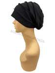 Women's Pleated Beanie Chemo Head Cover Stretch Bandana