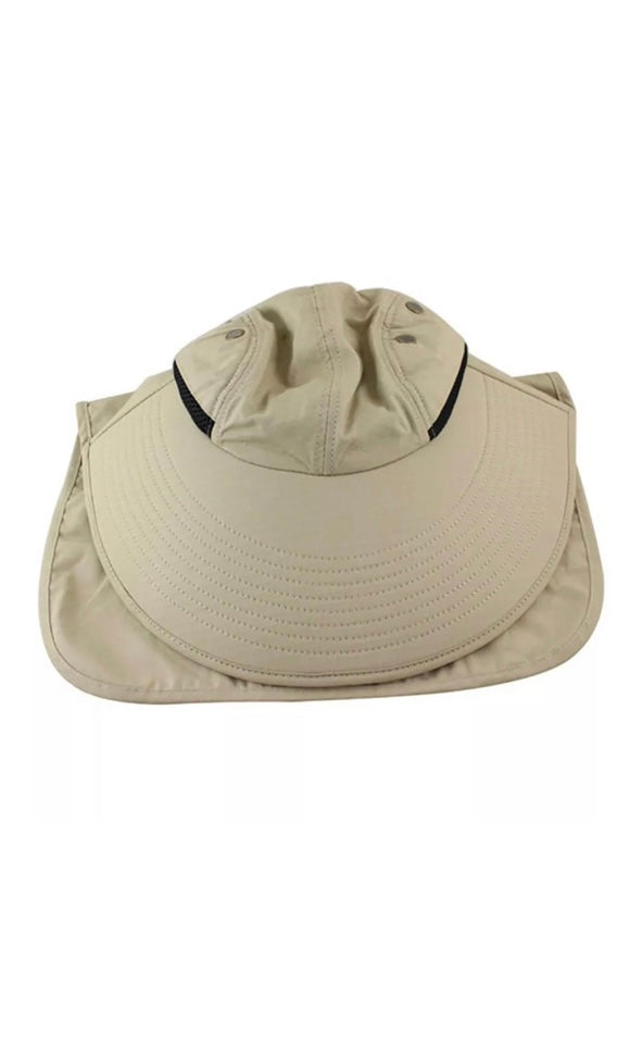 ASW H1258 Broad Brim Legionnaire Hat with Neck Flap - Yellow — The