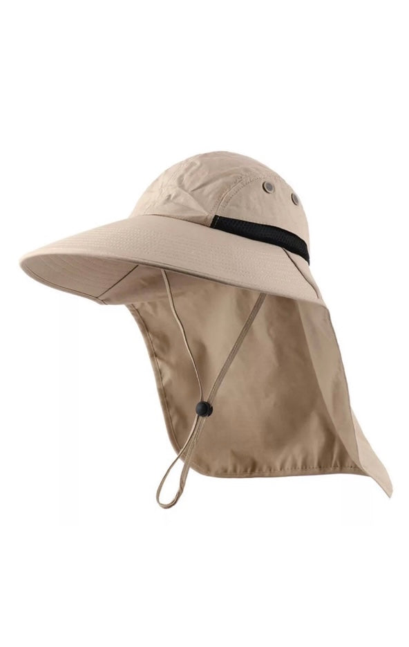 Wide Brim Outdoors Legionnaire Sun Protection Gardening Fishing Back Flap  Hat