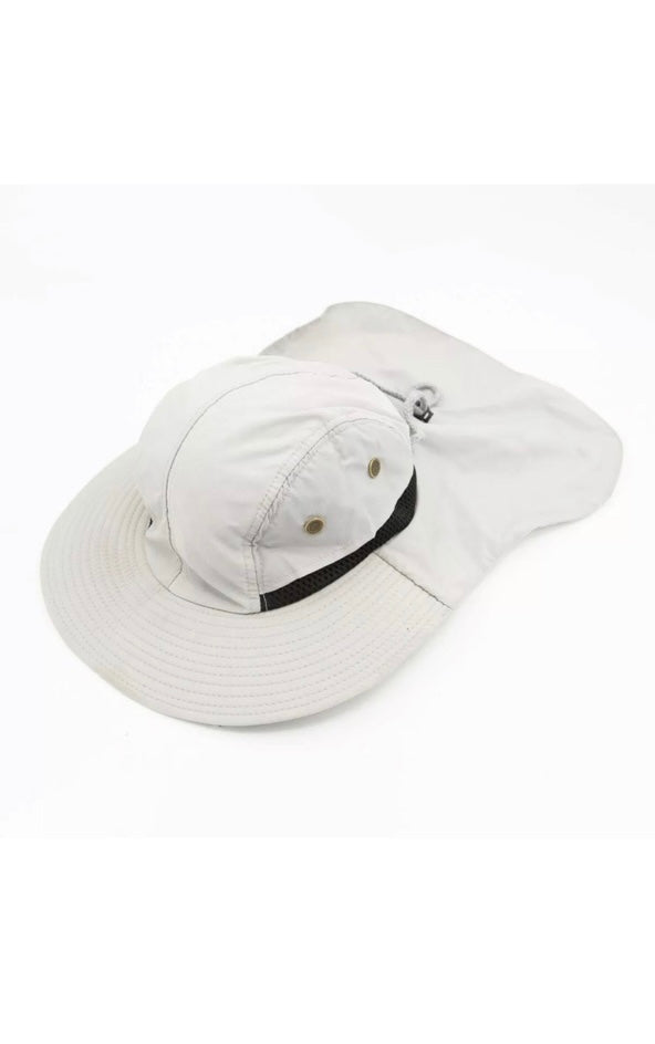 Mens Hat with Neck Flap - Legionnaire cap to protect from the sun