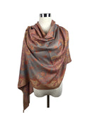 Paisley and Floral Pattern Pashmina Scarf/Shawl