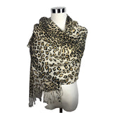 Leopard Print Pashmina Scarf/Shawl