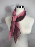 Chiffon Square Neck Scarf with Metallic Detailing