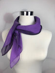 Chiffon Square Neck Scarf with Metallic Detailing