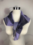 Chiffon Square Neck Scarf with Metallic Detailing