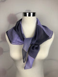 Chiffon Square Neck Scarf with Metallic Detailing