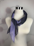 Chiffon Square Neck Scarf with Metallic Detailing