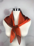 Chiffon Square Neck Scarf with Metallic Detailing