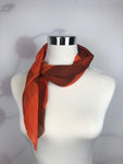 Chiffon Square Neck Scarf with Metallic Detailing