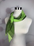 Chiffon Square Neck Scarf with Metallic Detailing