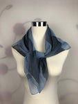 Chiffon Square Neck Scarf with Metallic Detailing