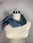 Chiffon Square Neck Scarf with Metallic Detailing