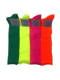 Women’s "Drycool" Plain Coloured Fluoro Neon Knee High Socks