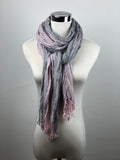 Women's Winter Mini Floral Pattern Crinkle Effect Fashion Scarf