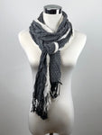 Women's Winter Mini Floral Pattern Crinkle Effect Fashion Scarf