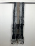 Women's Winter Colourblock Pattern Crinkle Effect Fashion Scarf