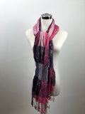 Women's Winter Colourblock Pattern Crinkle Effect Fashion Scarf