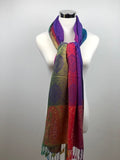 Paisley Pattern Rainbow Pashmina Scarf/Shawl